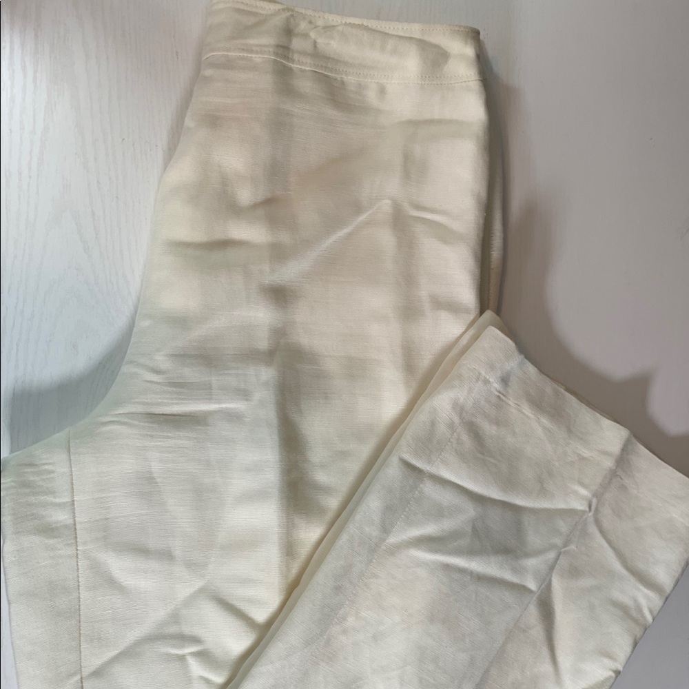 Van Heusen Side Zip White Dress Pants Women's Sz 6